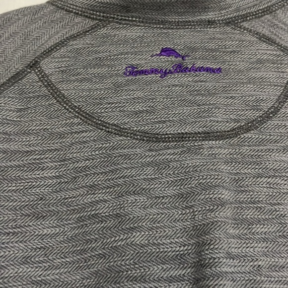 TCU Tommy Bahama Reversible Quarter Zip Mens size Medium EUC - Picture 5 of 8